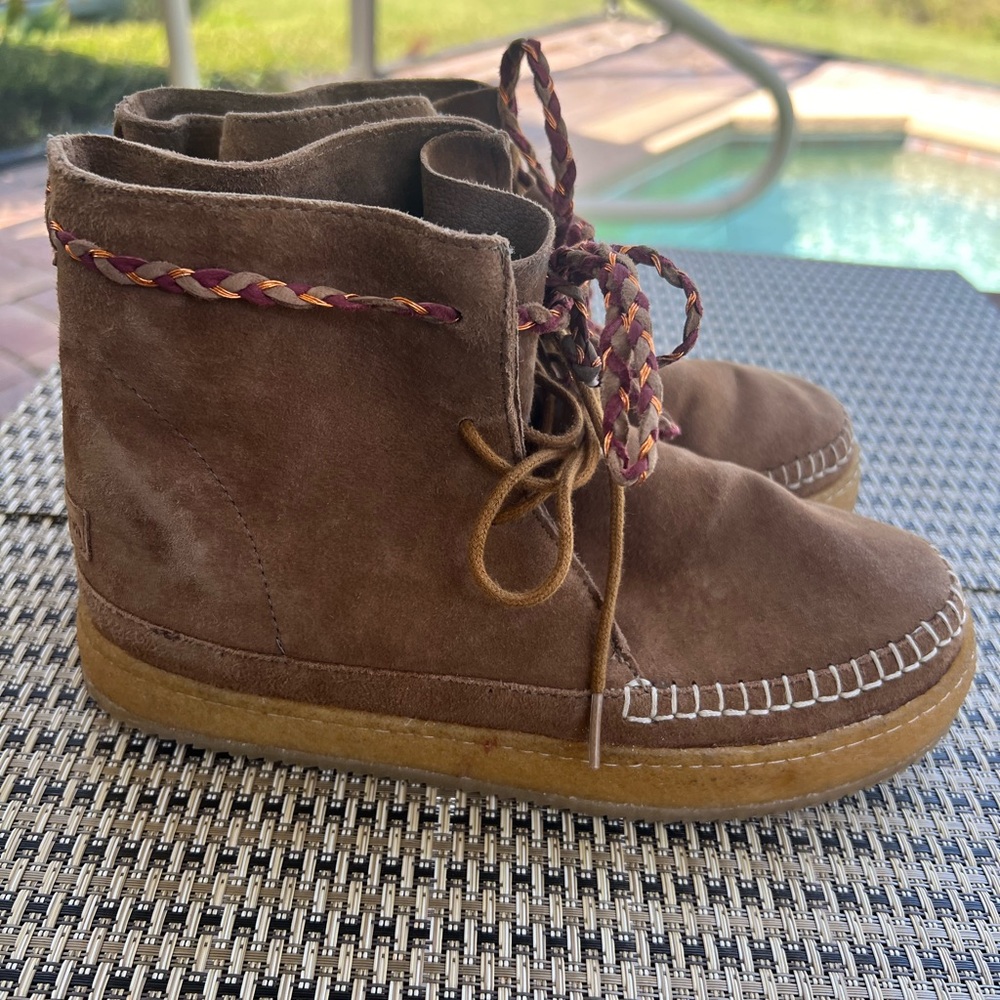 Laidback London Argo Camel Suede ankle boots, Size 37 - Picture 5 of 9